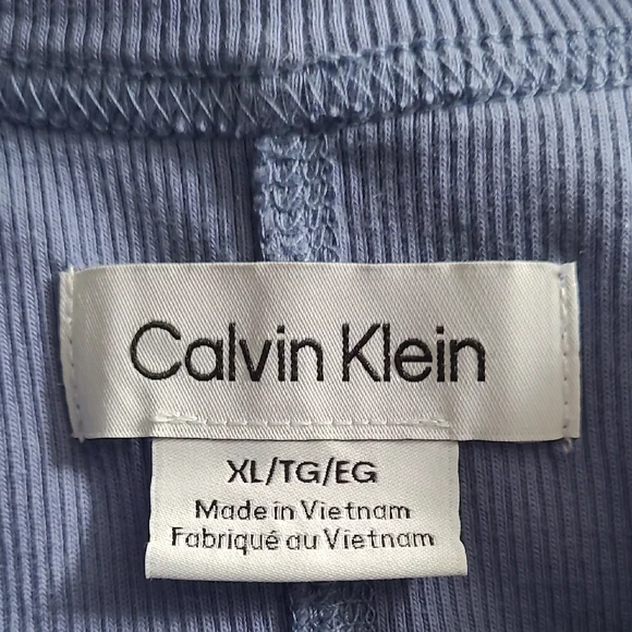 Calvin Klein Light Blue Ribbed Tank Top - Picture 3 of 8